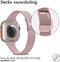 iMoshion Bandje Geschikt voor Apple Watch Bandje Series 1 / 2 / 3 / 4 / 5 / 6 / 7 / 8 / 9 / SE / Ultra (2) - 42 / 44 / 45 / 49 mm - iMoshion Milanees vouwband - Roze