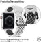 iMoshion Bandje Geschikt voor Apple Watch Bandje Series 1 / 2 / 3 / 4 / 5 / 6 / 7 / 8 / 9 / SE - 38 / 40 / 41 mm - iMoshion Sport band buckle - Wit