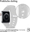 iMoshion Bandje Geschikt voor Apple Watch Bandje Series 1 / 2 / 3 / 4 / 5 / 6 / 7 / 8 / 9 / SE - 38 / 40 / 41 mm - iMoshion Siliconen band - Lichtgrijs