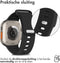 iMoshion Bandje Geschikt voor Apple Watch Bandje Series 1 / 2 / 3 / 4 / 5 / 6 / 7 / 8 / 9 / SE / Ultra (2) - 42 / 44 / 45 / 49 mm - iMoshion Siliconen band - Zwart
