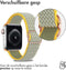 imoshion Bandje Geschikt voor Apple Watch Bandje Series 1 / 2 / 3 / 4 / 5 / 6 / 7 / 8 / 9 / SE - 38 / 40 / 41 mm / Series 10 - 42 mm - imoshion Elastisch nylon band - Groen