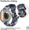 iMoshion Bandje Geschikt voor Apple Watch Bandje Series 1 / 2 / 3 / 4 / 5 / 6 / 7 / 8 / 9 / SE / Ultra (2) - 42 / 44 / 45 / 49 mm - iMoshion Nylon band - Donkergrijs
