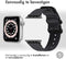 iMoshion Bandje Geschikt voor Apple Watch Bandje Series 1 / 2 / 3 / 4 / 5 / 6 / 7 / 8 / 9 / SE - 38 / 40 / 41 mm - iMoshion Nylon band - Zwart