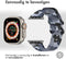 iMoshion Bandje Geschikt voor Apple Watch Bandje Series 1 / 2 / 3 / 4 / 5 / 6 / 7 / 8 / 9 / SE / Ultra (2) - 42 / 44 / 45 / 49 mm - iMoshion Nylon band - Donkergrijs