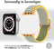 imoshion Bandje Geschikt voor Apple Watch Bandje Series 1 / 2 / 3 / 4 / 5 / 6 / 7 / 8 / 9 / SE - 38 / 40 / 41 mm / Series 10 - 42 mm - imoshion Elastisch nylon band - Groen