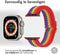 iMoshion Bandje Geschikt voor Apple Watch Bandje Series 1 / 2 / 3 / 4 / 5 / 6 / 7 / 8 / 9 / SE / Ultra (2) - 42 / 44 / 45 / 49 mm - iMoshion Elastisch nylon band - Meerkleurig