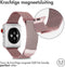 imoshion Bandje Geschikt voor Apple Watch Bandje Series 1 / 2 / 3 / 4 / 5 / 6 / 7 / 8 / 9 / SE - 38 / 40 / 41 mm / Series 10 - 42 mm Maat M - imoshion Milanees magnetische band - Roze