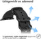 iMoshion Bandje Geschikt voor Apple Watch Bandje Series 1 / 2 / 3 / 4 / 5 / 6 / 7 / 8 / 9 / SE - 38 / 40 / 41 mm - iMoshion Nylon band - Zwart