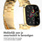 iMoshion Bandje Geschikt voor Apple Watch Bandje Series 1 / 2 / 3 / 4 / 5 / 6 / 7 / 8 / 9 / SE - 38 / 40 / 41 mm - iMoshion Stalen band - goud