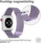 imoshion Bandje Geschikt voor Apple Watch Bandje Series 1 / 2 / 3 / 4 / 5 / 6 / 7 / 8 / 9 / SE - 38 / 40 / 41 mm Maat M - imoshion Milanees magnetische band - Paars