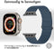 iMoshion Bandje Geschikt voor Apple Watch Bandje Series 1 / 2 / 3 / 4 / 5 / 6 / 7 / 8 / 9 / SE / Ultra (2) - 42 / 44 / 45 / 49 mm - iMoshion Magnetisch lederen band - Blauw