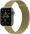 imoshion Bandje Geschikt voor Apple Watch Bandje Series 1 t/m 9 / SE (38 / 40 / 41 mm) | Series 10 (42 mm) Maat S - imoshion Milanees magnetische band - goud