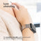imoshion Bandje Geschikt voor Apple Watch Bandje Series 1 t/m 9 / SE (38 / 40 / 41 mm) | Series 10 (42 mm) Maat S - imoshion Milanees magnetische band - Zilver
