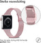 imoshion Bandje Geschikt voor Apple Watch Bandje Series 1 t/m 9 / SE (38 / 40 / 41 mm) | Series 10 (42 mm) - imoshion Milanees vouwband - Roze