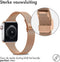 imoshion Bandje Geschikt voor Apple Watch Bandje Series 1 t/m 9 / SE (38 / 40 / 41 mm) | Series 10 (42 mm) - imoshion Milanees vouwband - Rosé Goud