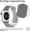 imoshion Bandje Geschikt voor Apple Watch Bandje Series 1 t/m 9 / SE (38 / 40 / 41 mm) | Series 10 (42 mm) Maat S - imoshion Milanees magnetische band - Zilver