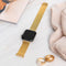 imoshion Bandje Geschikt voor Apple Watch Bandje Series 1 t/m 9 / SE (38 / 40 / 41 mm) | Series 10 (42 mm) Maat S - imoshion Milanees magnetische band - goud