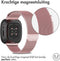 iMoshion Bandje Geschikt voor Fitbit Versa 3 Maat M - iMoshion Milanees magnetische band - Roze