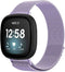 iMoshion Bandje Geschikt voor Fitbit Versa 3 Maat S - iMoshion Milanees magnetische band - Paars