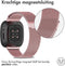 iMoshion Bandje Geschikt voor Fitbit Versa 3 Maat S - iMoshion Milanees magnetische band - Roze