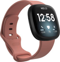 iMoshion Bandje Geschikt voor Fitbit Versa 4 / Versa 3 / Sense 2 / Sense - iMoshion Siliconen bandje - Oranje