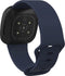 iMoshion Bandje Geschikt voor Fitbit Versa 4 / Versa 3 / Sense 2 / Sense - iMoshion Siliconen bandje - Donkerblauw