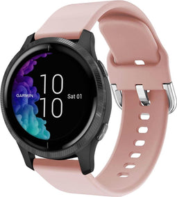 iMoshion Bandje Geschikt voor Garmin Vivoactive 3 / Venu / Forerunner 245 - iMoshion Siliconen bandje - Roze