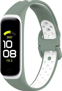 iMoshion Bandje Geschikt voor Samsung Galaxy Fit 2 - iMoshion Siliconen sport band met inkliksysteem gesp - Groen