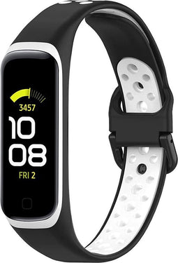 iMoshion Bandje Geschikt voor Samsung Galaxy Fit 2 - iMoshion Siliconen sport band met inkliksysteem gesp - Zwart