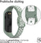 iMoshion Bandje Geschikt voor Samsung Galaxy Fit 2 - iMoshion Siliconen sport band met inkliksysteem gesp - Groen