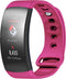 iMoshion Bandje Geschikt voor Samsung Gear Fit 2 / 2 Pro - iMoshion Siliconen band zilver knoopje met design - Fuchsia