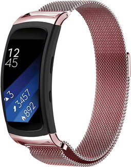 iMoshion Bandje Geschikt voor Samsung Gear Fit 2 / 2 Pro - iMoshion Milanees magnetische band - Roze