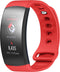 iMoshion Bandje Geschikt voor Samsung Gear Fit 2 / 2 Pro - iMoshion Siliconen band zilver knoopje met design - Rood
