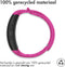 iMoshion Bandje Geschikt voor Samsung Gear Fit 2 / 2 Pro - iMoshion Siliconen band zilver knoopje met design - Fuchsia