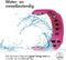 iMoshion Bandje Geschikt voor Samsung Gear Fit 2 / 2 Pro - iMoshion Siliconen band zilver knoopje met design - Fuchsia