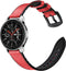 iMoshion Bandje Geschikt voor Samsung Gear S3 Frontier / Gear S3 Classic / Galaxy Watch (46mm) - iMoshion Echt lederen bandje - Rood