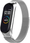 iMoshion Bandje Geschikt voor Xiaomi Mi Band 3 / 4 - iMoshion Milanees magnetische band met inkliksysteem - Zilver