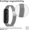 iMoshion Bandje Geschikt voor Xiaomi Mi Band 3 / 4 - iMoshion Milanees magnetische band met inkliksysteem - Zilver