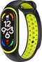 iMoshion Bandje Geschikt voor Xiaomi Mi Band 7 / Lime - iMoshion Siliconen sport band met inkliksysteem ronde drukknoop - Zwart