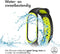 iMoshion Bandje Geschikt voor Xiaomi Mi Band 7 / Lime - iMoshion Siliconen sport band met inkliksysteem ronde drukknoop - Zwart