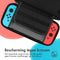 iMoshion Case - Geschikt voor Nintendo Switch en Switch OLED - Accessoires - Compacte Hard Cover hoes - Inclusief Meeneemlus - Blauw/Rood