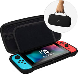 imoshion Case Inclusief Handvat en Ritsvak - Geschikt voor Nintendo Switch en Switch OLED - Accessoires - Hard Cover hoes - Zwart