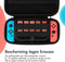 imoshion Case Inclusief Handvat en Ritsvak - Geschikt voor Nintendo Switch en Switch OLED - Accessoires - Hard Cover hoes - Zwart