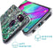iMoshion Design voor de Samsung Galaxy A40 hoesje - Jungle - Wit / Zwart / Groen