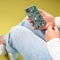 iMoshion Design voor de Samsung Galaxy A40 hoesje - Jungle - Wit / Zwart / Groen