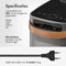 iMoshion Draagbare Beamer - Full HD Mini Beamer / Projector - Streamen via WiFi - Grijs