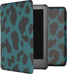 imoshion E-reader Hoesje - Geschikt voor Amazon Kindle 10 - Design Sleepcover Bookcase - Green Leopard