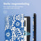 imoshion E-reader Hoesje - Geschikt voor Kobo Elipsa 2E - Design Sleepcover Bookcase - Flower Tile