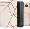 imoshion E-reader Hoesje - Geschikt voor Kobo Libra H2O - Design Slim Hard Case Sleepcover Bookcase met stand - White Graphic