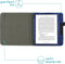 imoshion E-reader Hoesje - Geschikt voor Kobo Libra H2O - Vegan Leather Bookcase - Donkerblauw